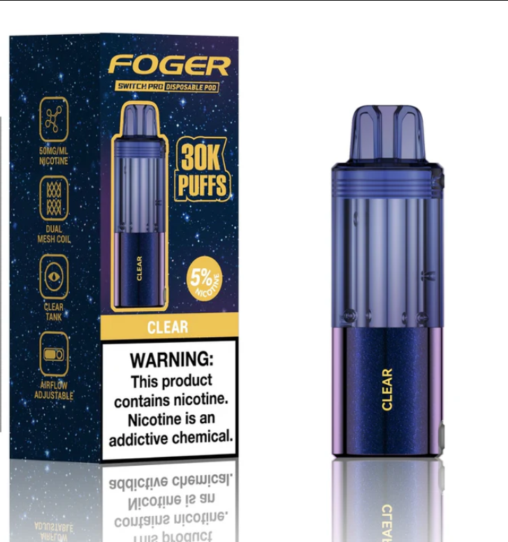 Clear Foger 30K Puffs Switch Pro Pod 1 Clear Foger 30K Puffs